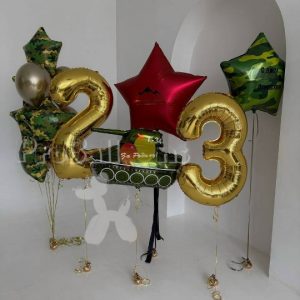 набор шариков к 23 февраля № 1736