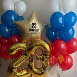 набор шариков к 23 февраля № 1741