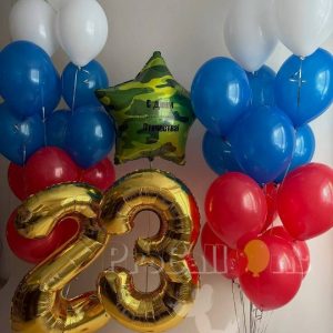 набор шариков к 23 февраля № 1744